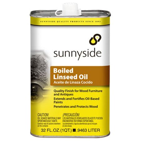 [1904101] Sunnyside Boiled Linseed Oil - Glossy Finish  Liquid - 1 Quart