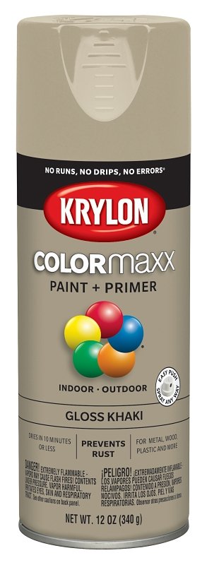 PAINT SPRY GLOSS KHAKI 12OZ   