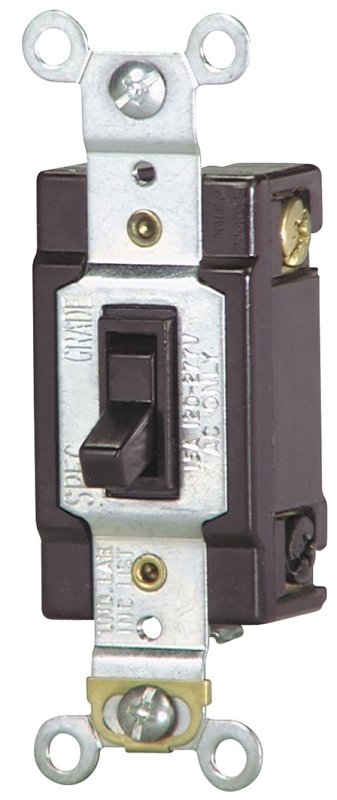 SWITCH TOGG QUIET 4WAY 15A BRN