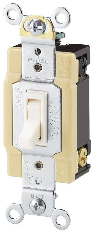 SWITCH TOG 4-WAY IVORY 15A    