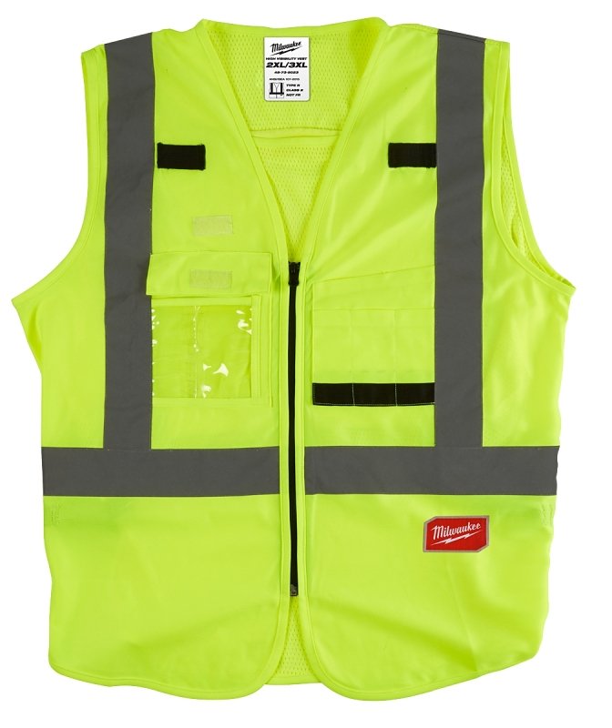 VEST SFTY HGH VIS YEL XXL/XXXL