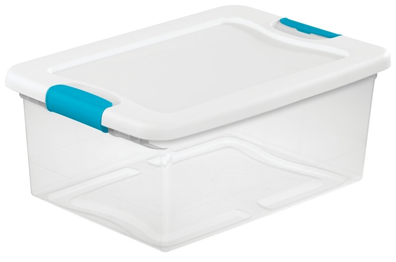 BOX LATCHING W/LID PLSTC 15QT 