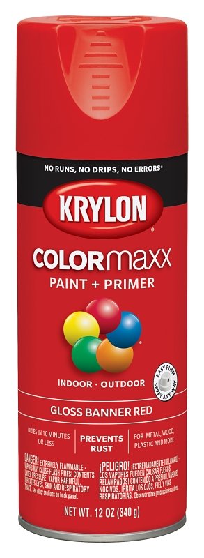 PAINT SPRY GLOSS BNNR RED 12OZ