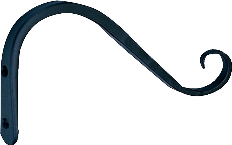 HOOK HANGING PLANT BLK 6IN    