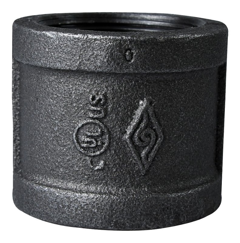 COUPLING BLACK MALLEABLE 1-1/2
