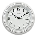 CLOCK WALL RND WHITE 8.5IN    