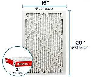 FILTER AIR 1000MPR 16X20X2IN  