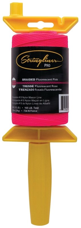 REEL LINE 500FT PINK BRAIDED  
